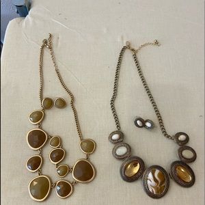 Two (2) Necklace and Earring sets